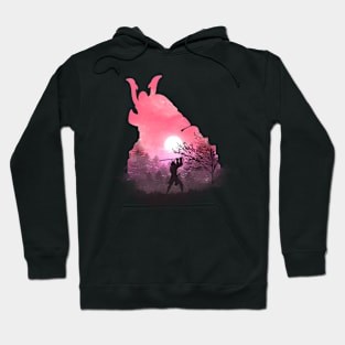 Samurai Silhouete Illustration Hoodie